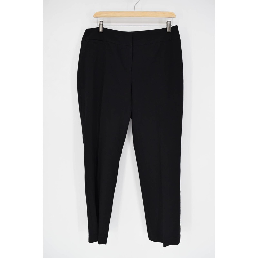 ELLEN TRACY classic dress trouser pants black size 10 women's